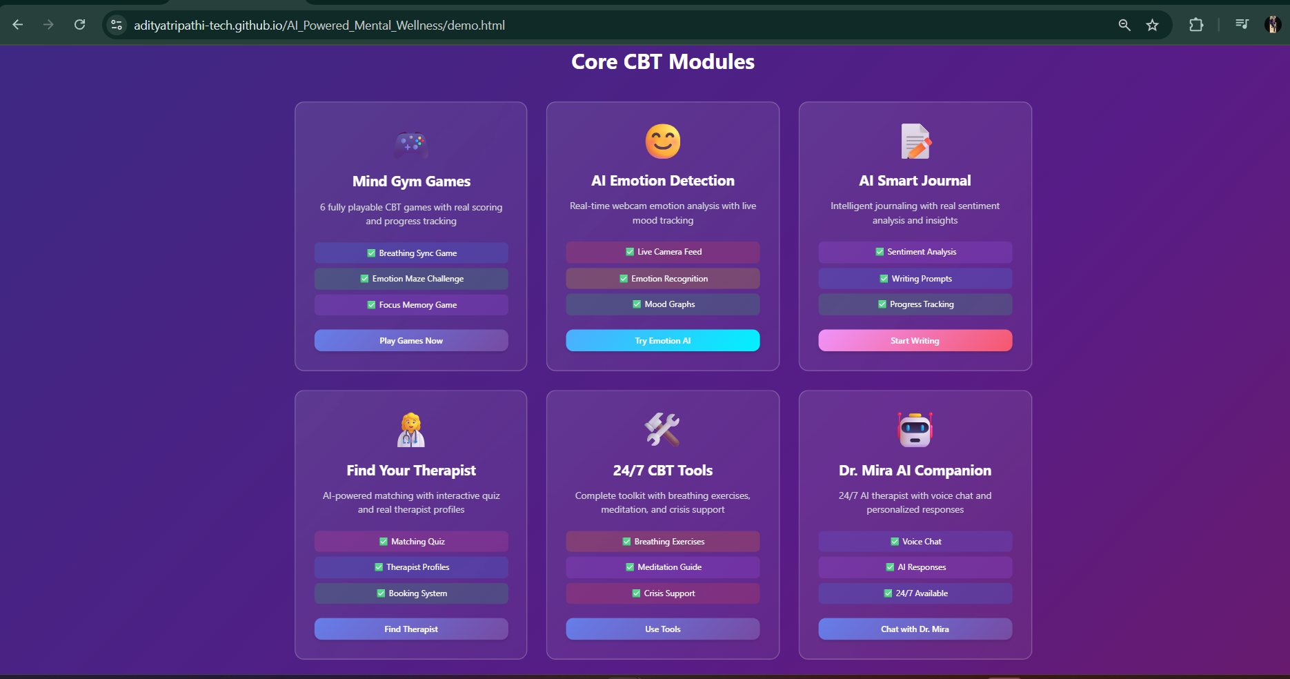 AI Powered Mental Wellness