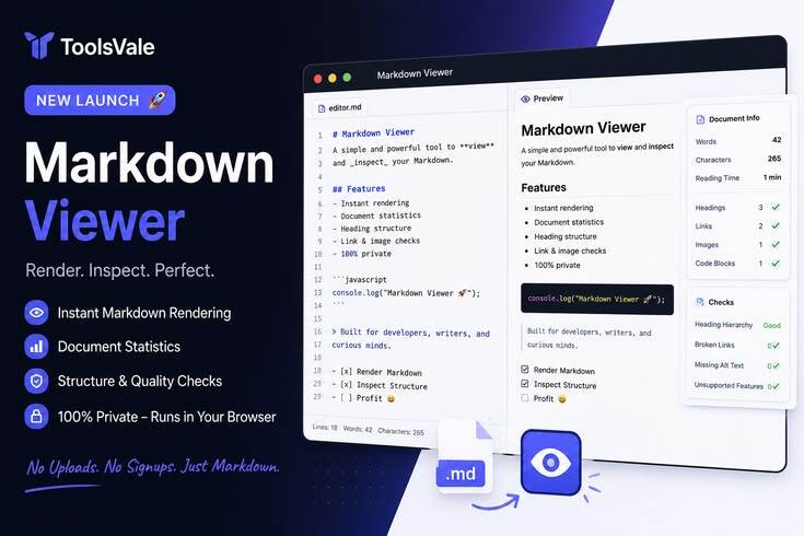 Markdown Viewer — Open & Inspect .md Files Online Markdown Viewer — Open & Inspect .md Files Online