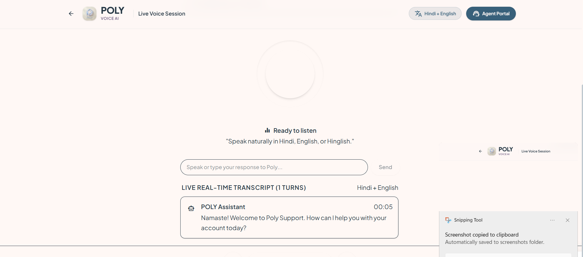 POLY — Multilingual AI Assistance Agent POLY — Multilingual AI Assistance Agent