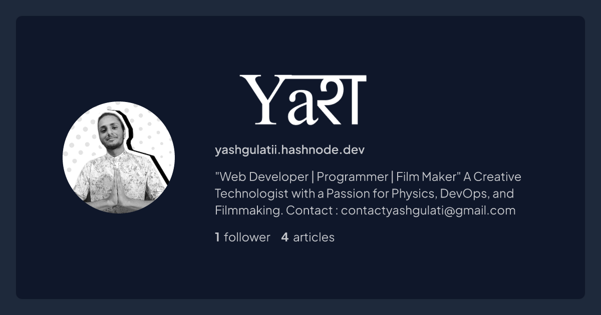 Yash's Blog
