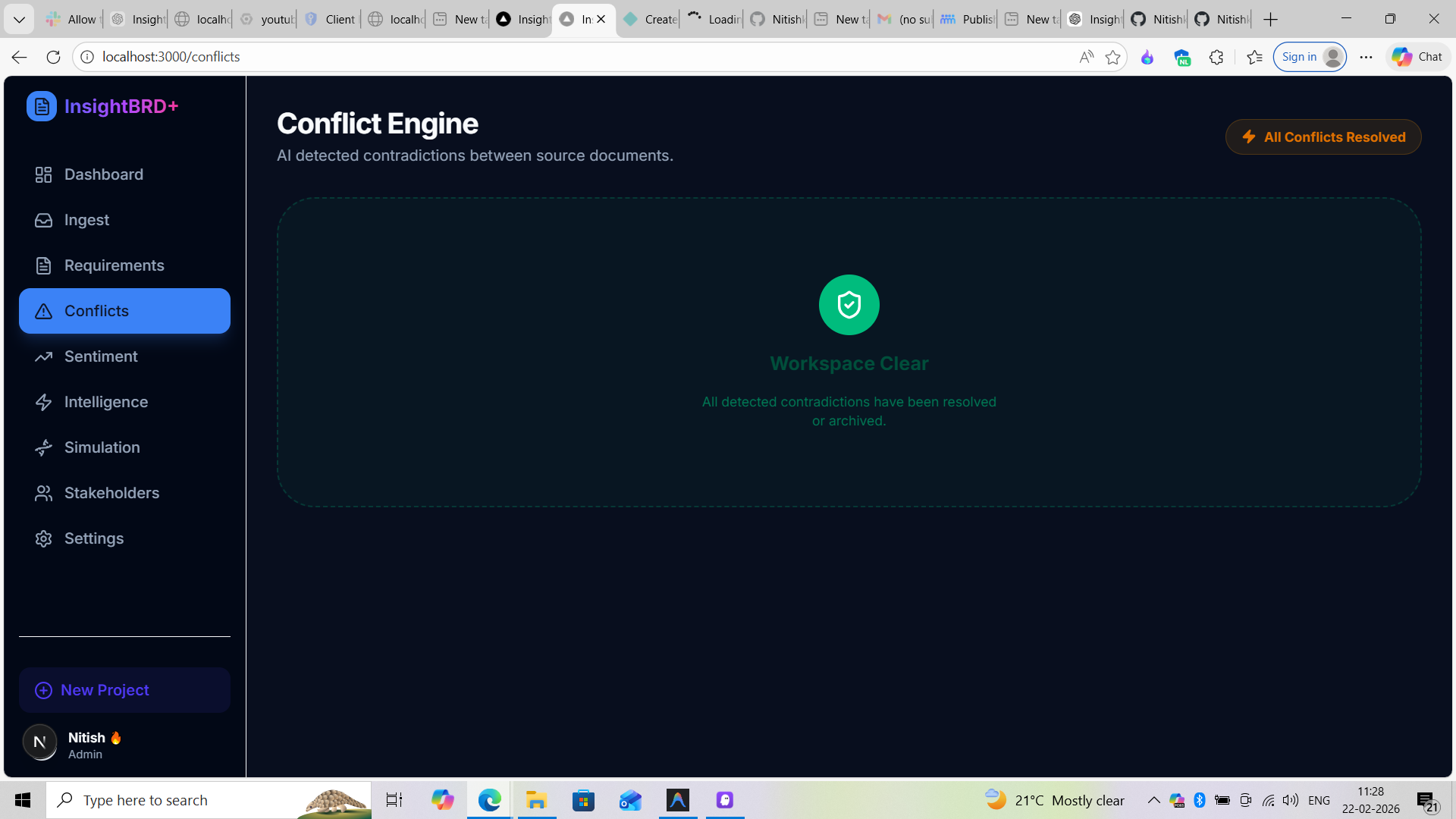 InsightBRD AI-Powered Business Requirement Intelligence Platform