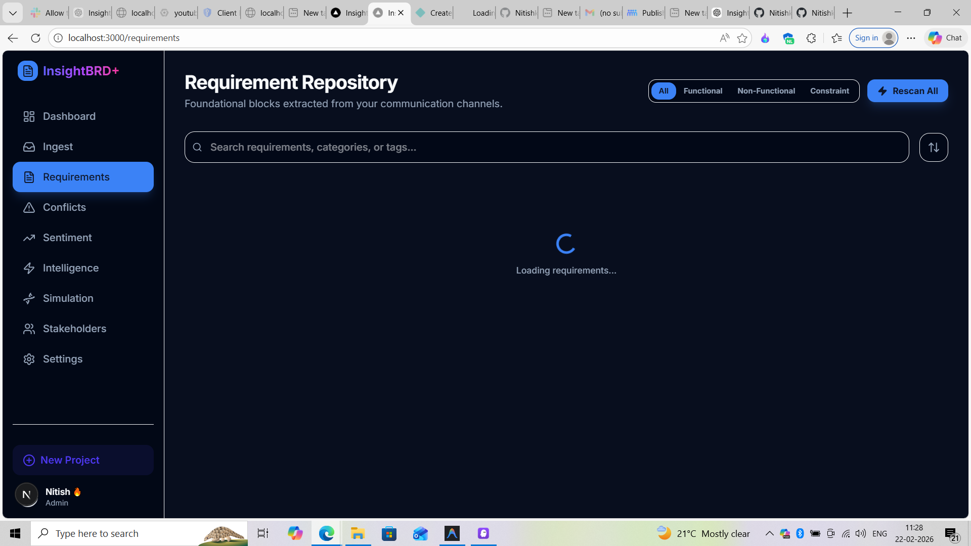 InsightBRD AI-Powered Business Requirement Intelligence Platform