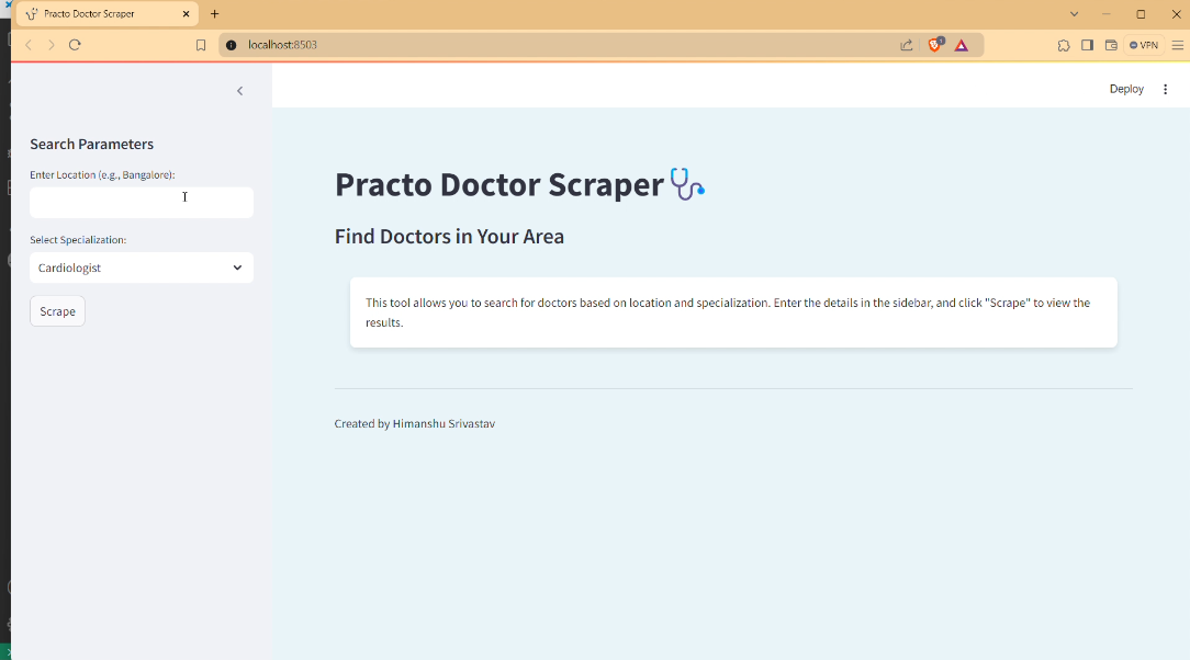 Web Scraping With Streamlit Application 
