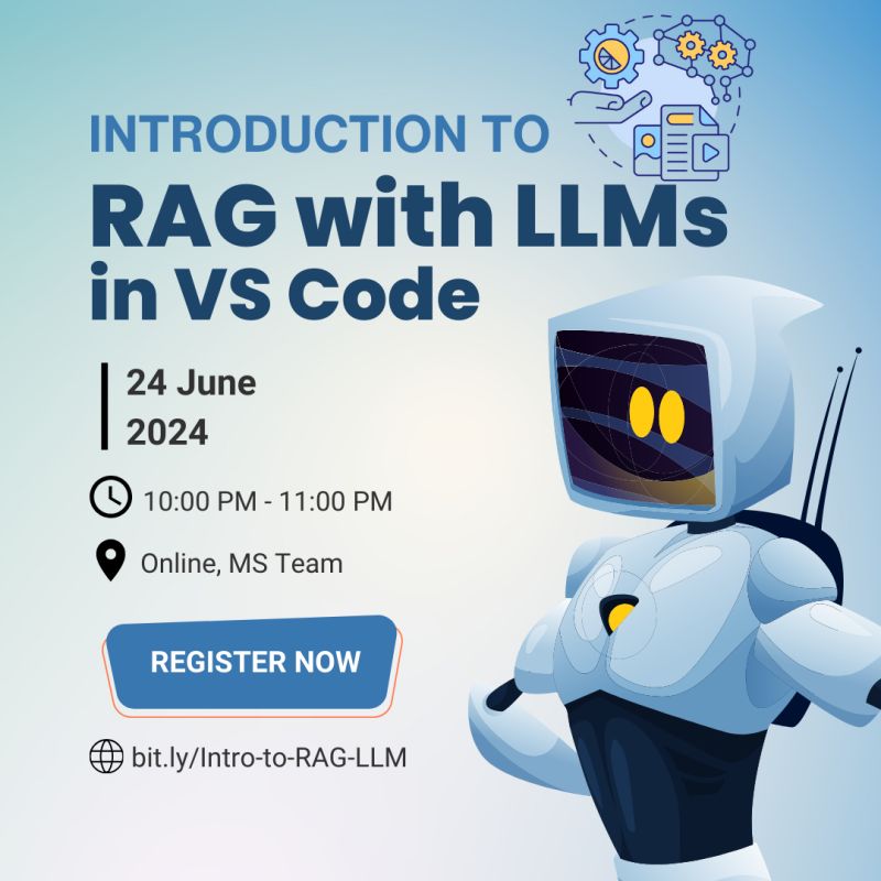 Introduction to RAG with LLM in VS Code Introduction to RAG with LLM in VS Code