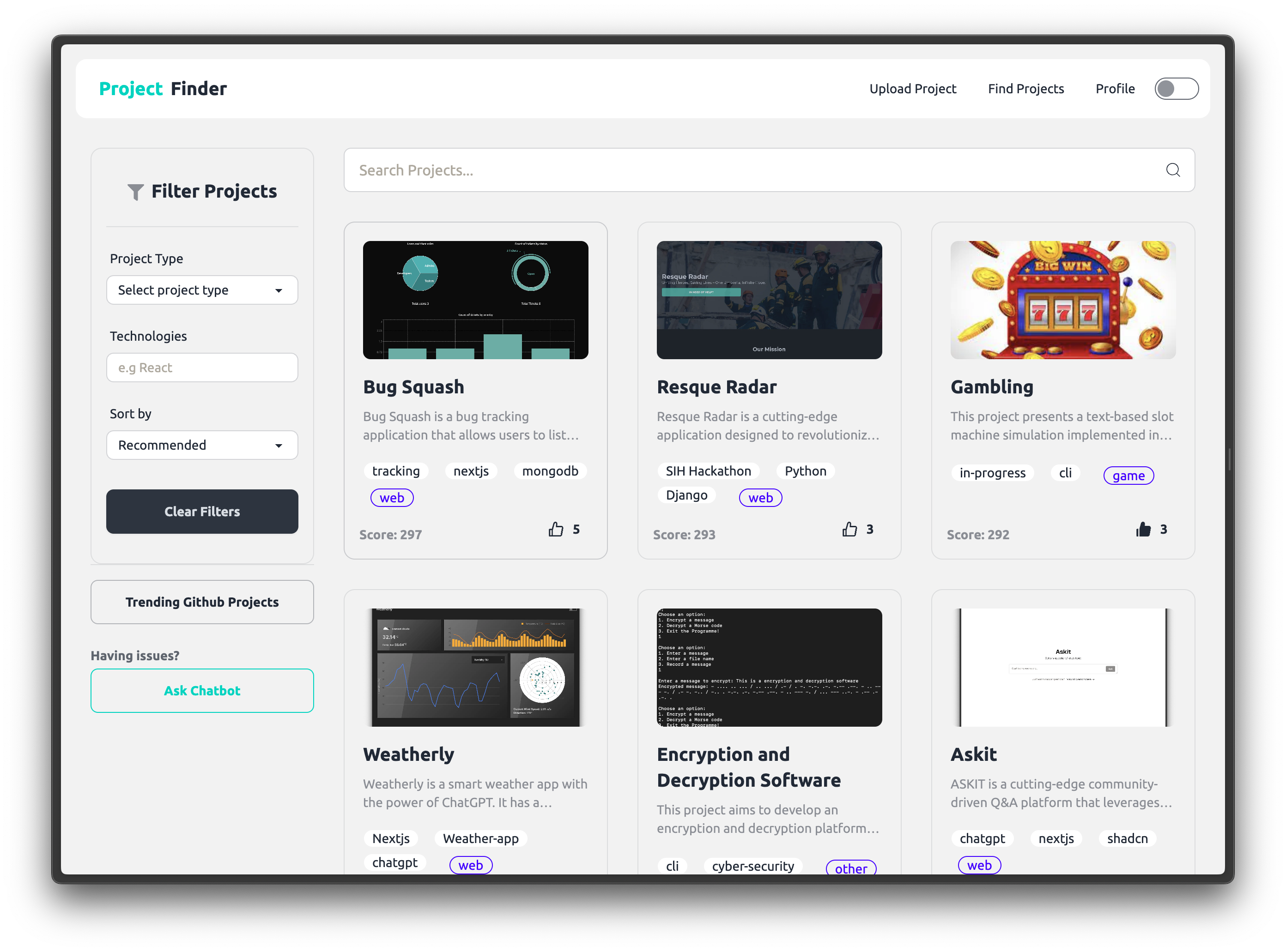 Project Finder
