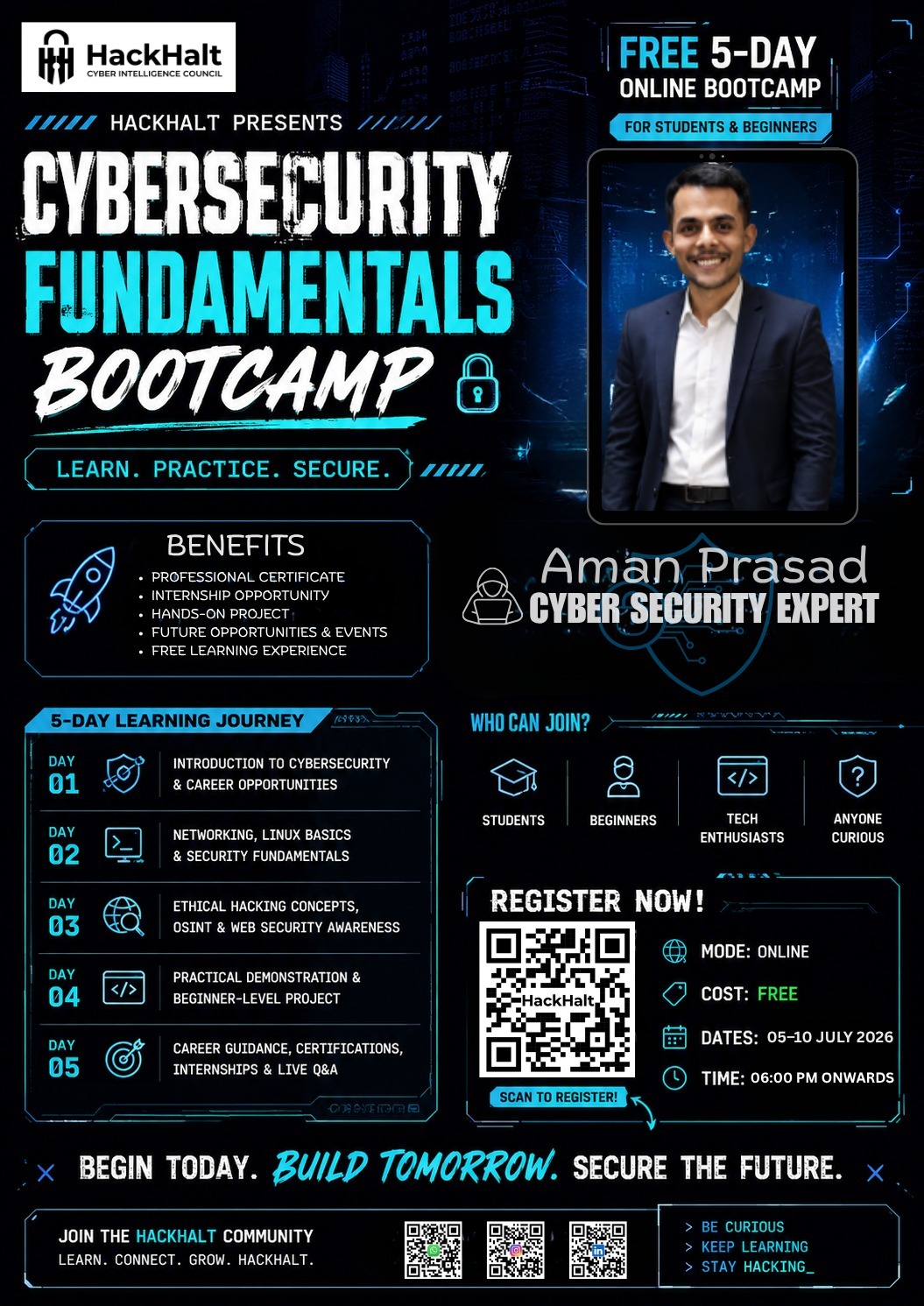HackHalt Cybersecurity Fundamentals Bootcamp HackHalt Cybersecurity Fundamentals Bootcamp