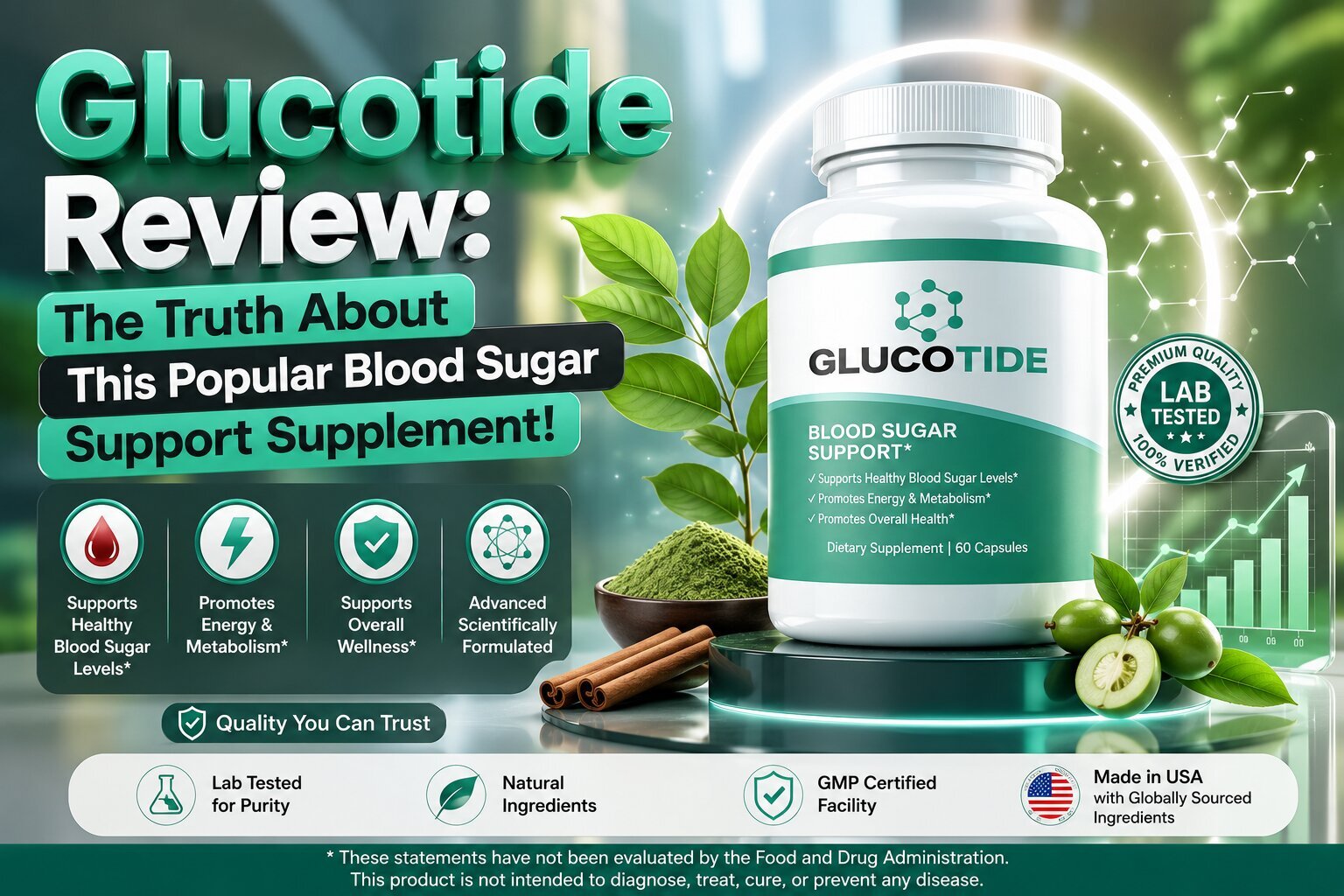 Glucotide Healthy Blood Sugar Formula for Active Lifestyle and Wellness Goals Glucotide Healthy Blood Sugar Formula for Active Lifestyle and Wellness Goals