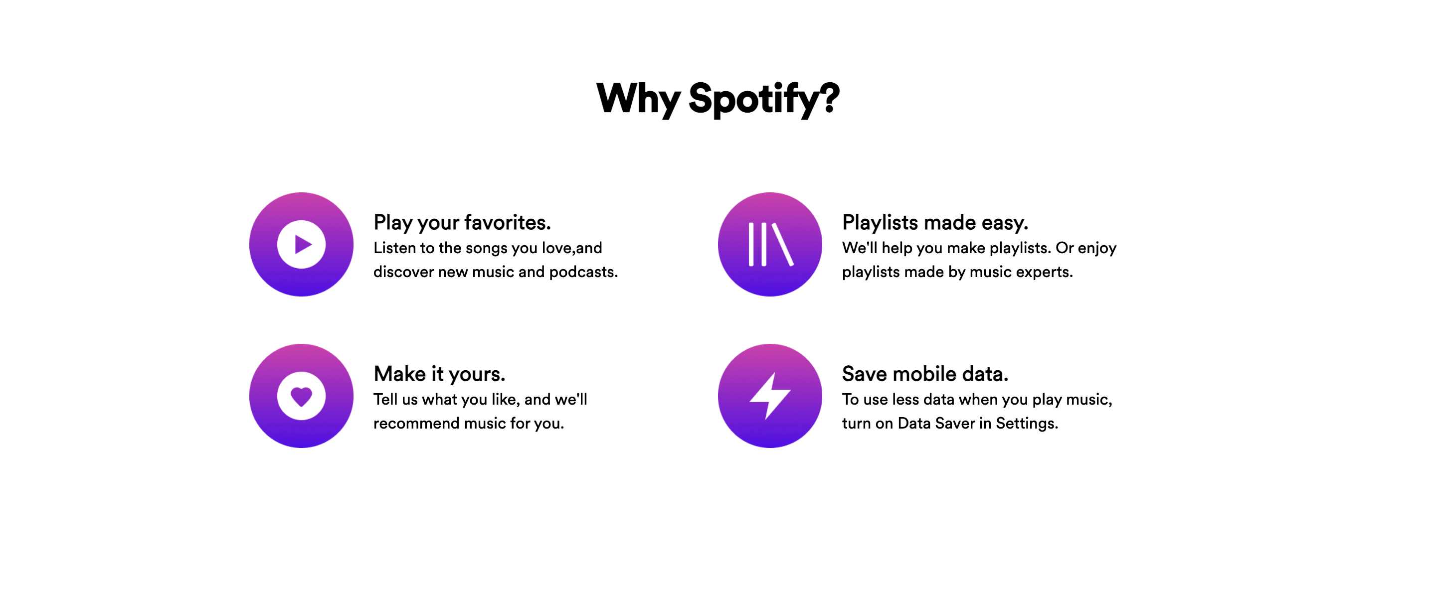 Spotify Landing page clone Spotify Landing page clone