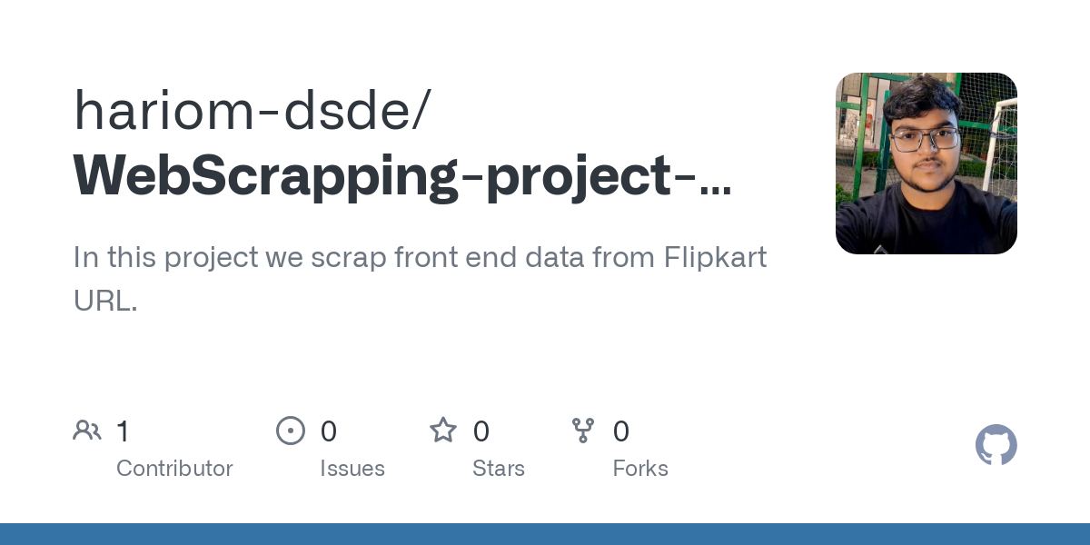 GitHub - hariom-dsde/WebScrapping-project-flipkart-: In this project we scrap front end data from Flipkart URL.