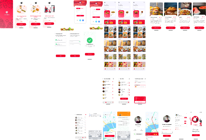 UI (User Interface)& Prototype design of a Food Delivery App