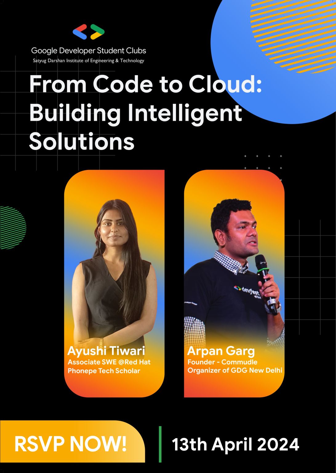 Chirag _ on LinkedIn: Google Developer Student Clubs - SDIET 
From Code to Cloud: Building…