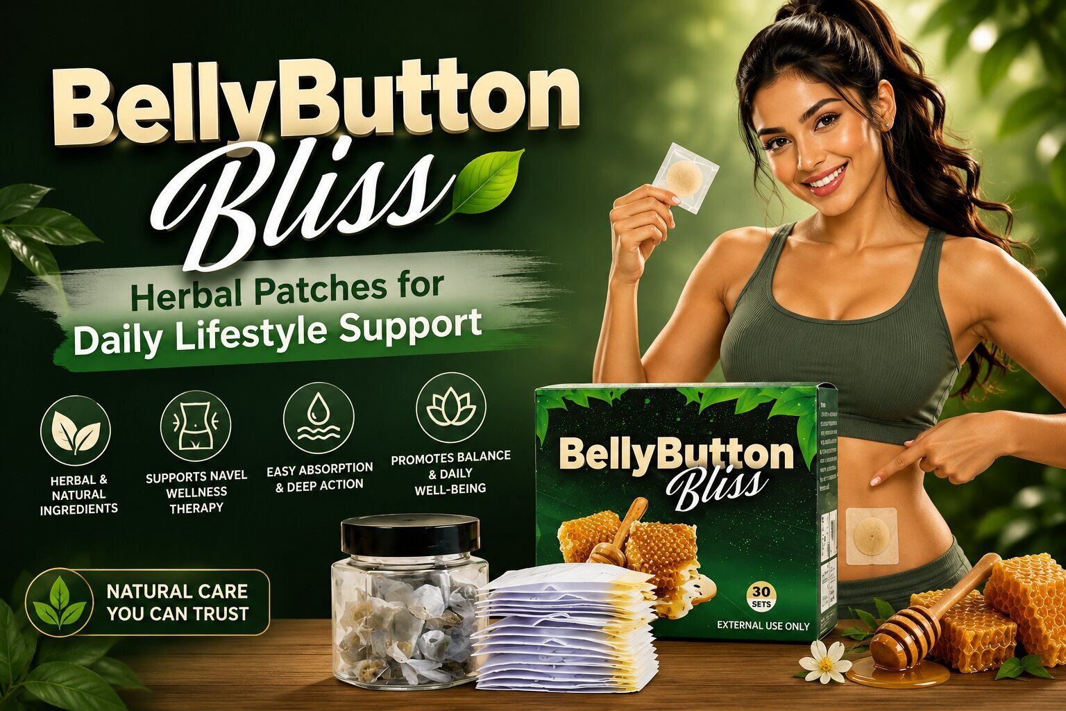 Belly Button Bliss Premium Belly Patches for Daily Balance