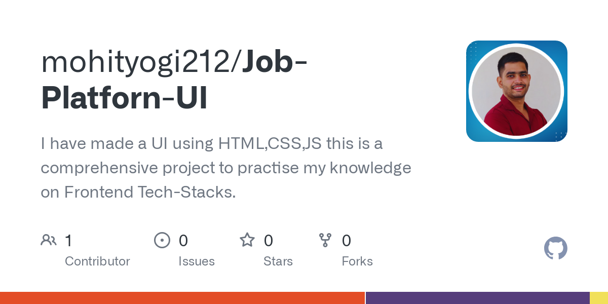 GitHub - mohityogi212/Job-Platforn-UI: I have made a UI using HTML,CSS,JS this is a comprehensive project to practise my knowledge on Frontend Tech-Stacks.