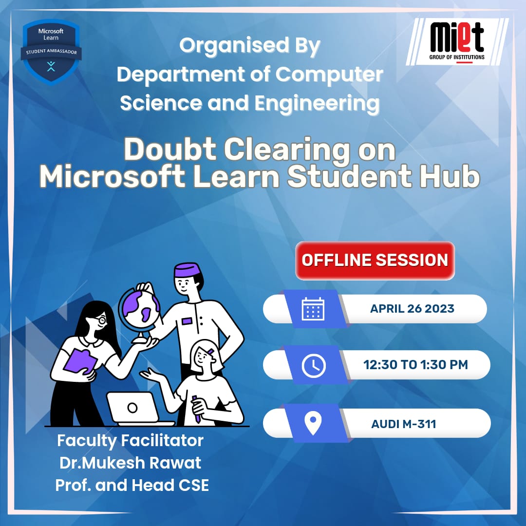 Doubt Clearing on Microsoft Learn Student Hub