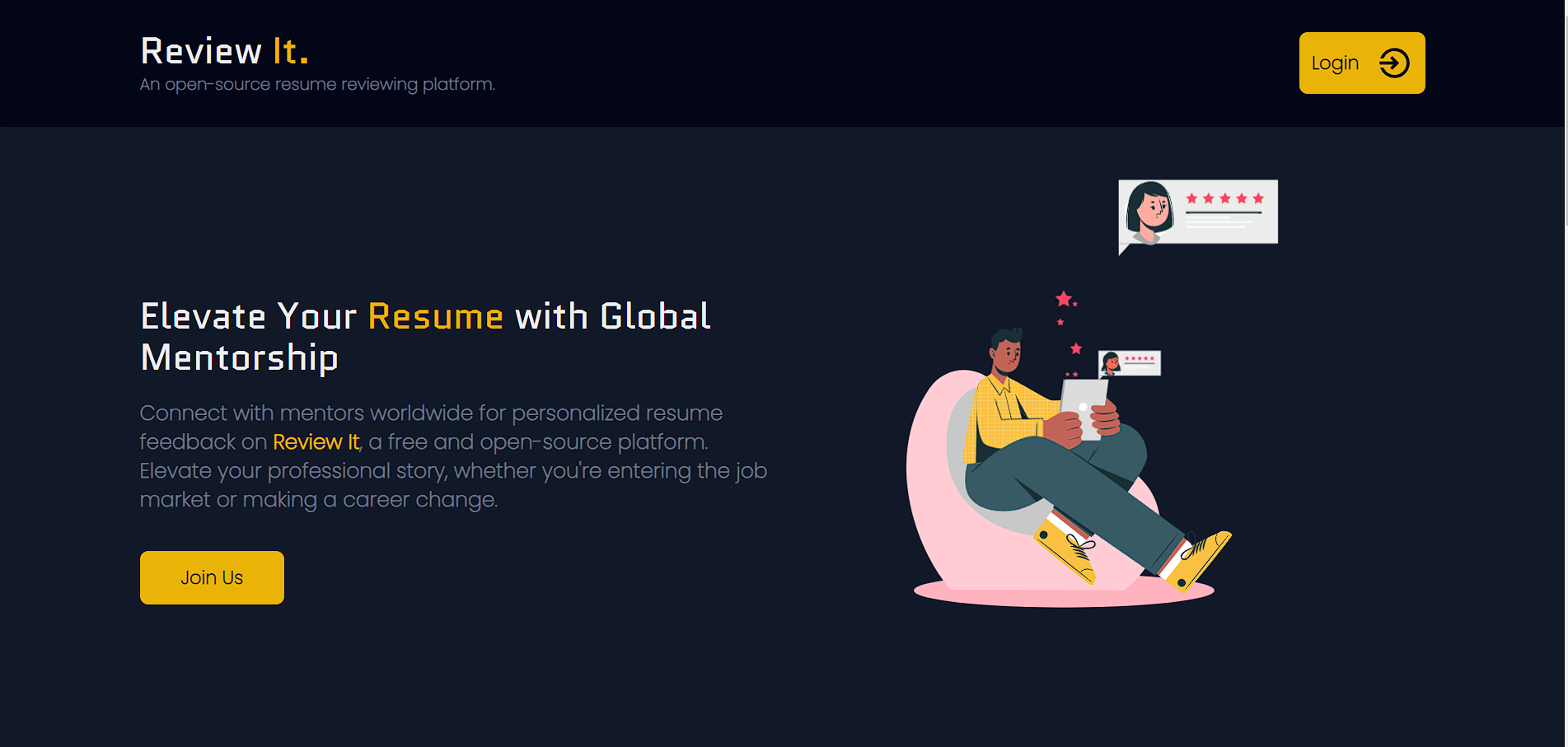 GitHub - nikhil25803/ReviewIt: An open-source and free platform to get your resume reviewed by your desired mentor.