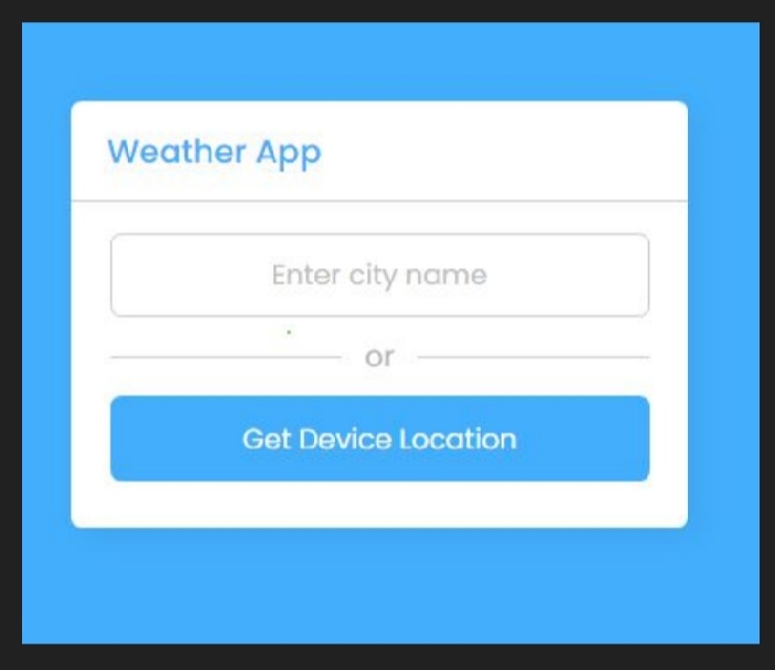 Weather app