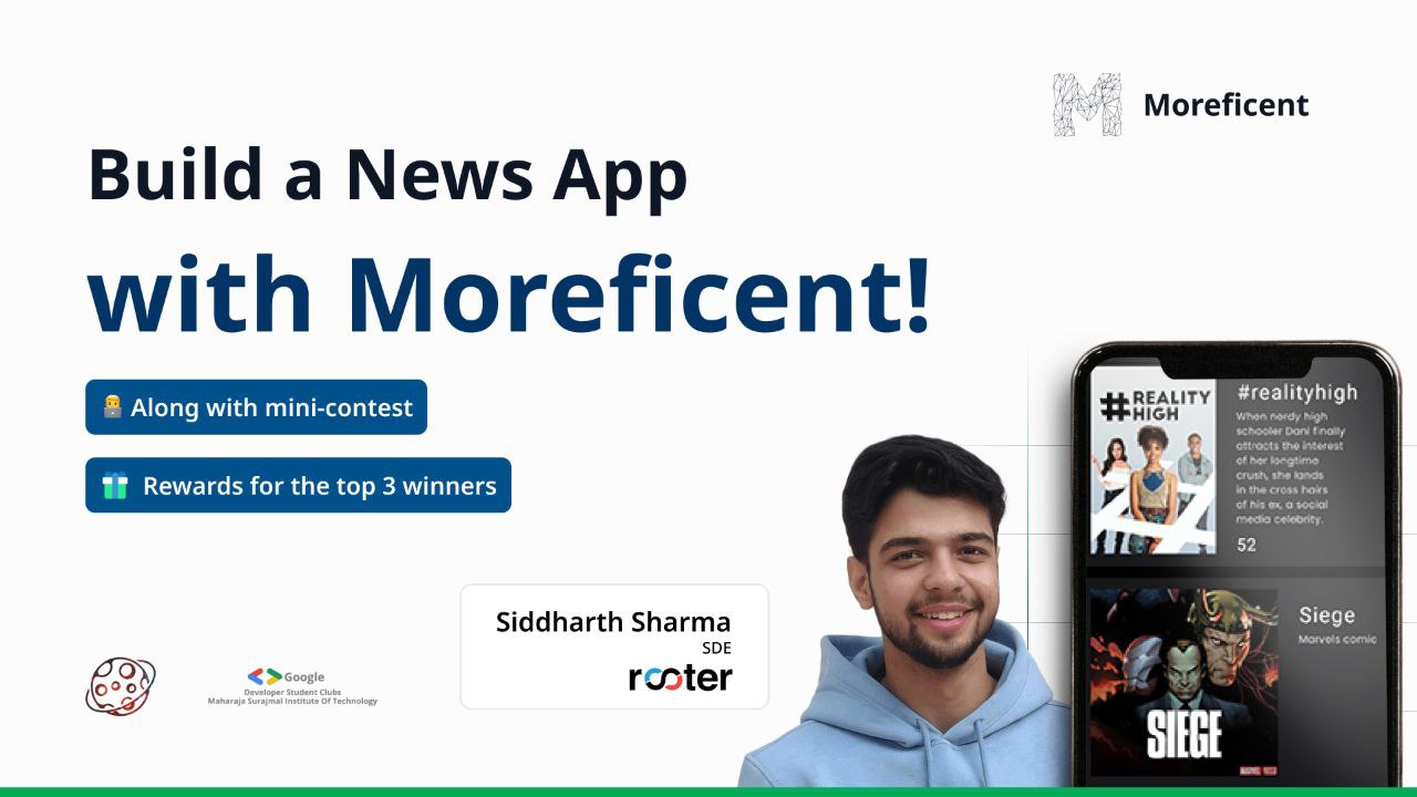 Session 6 - Build a News app with Moreficent! Session 6 - Build a News app with Moreficent!