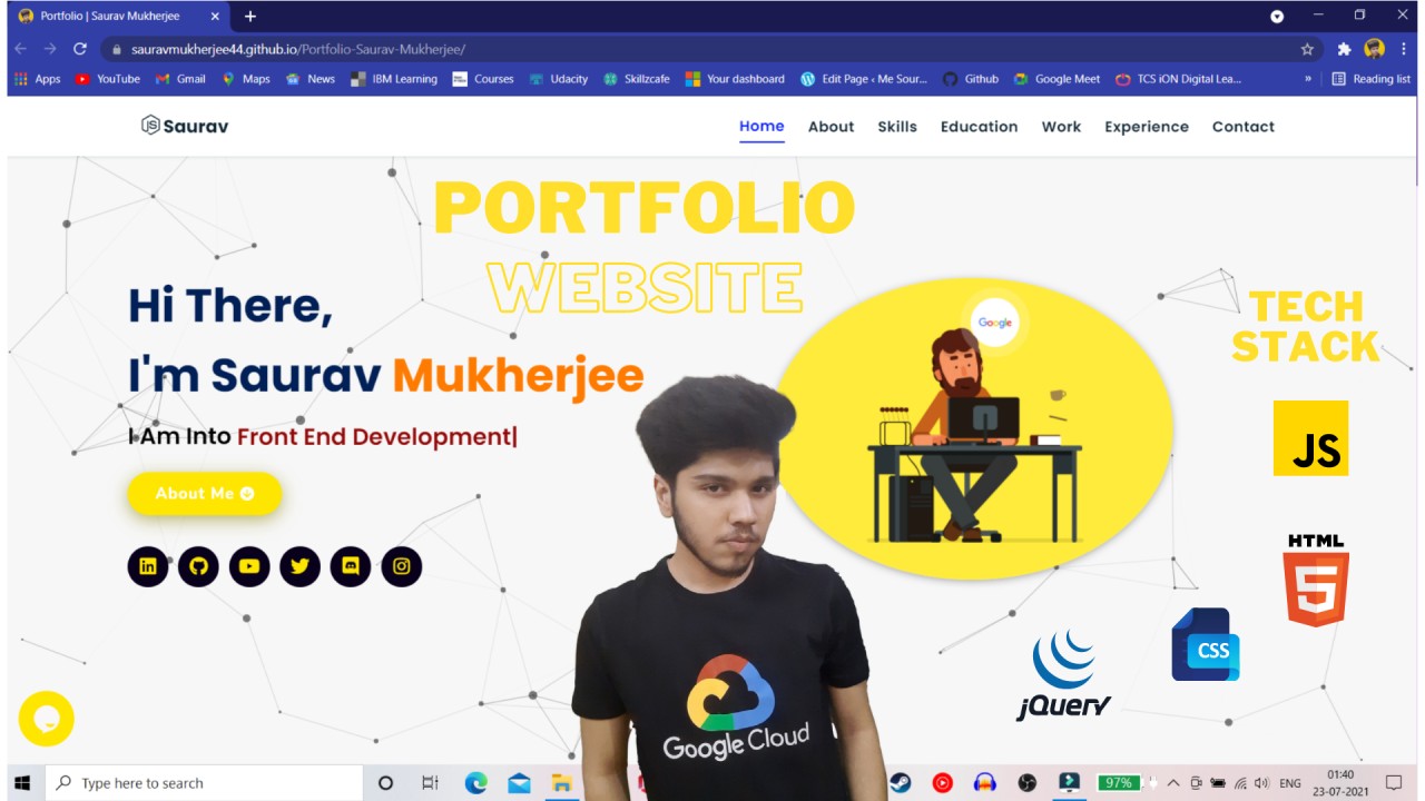 Saurav Mukherjee on LinkedIn: #portfoliowebsite #portfolio #portfoliodesign | 40 comments