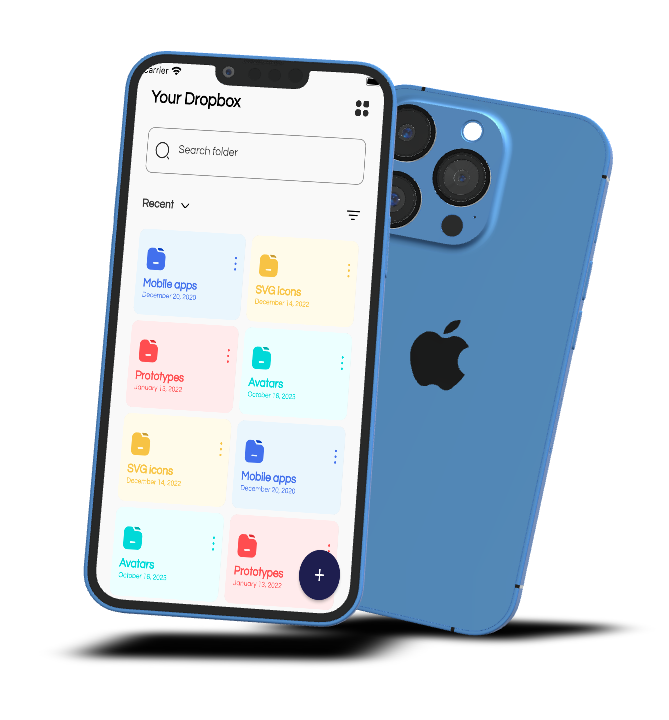 Flutter Dropbox Clone UI
