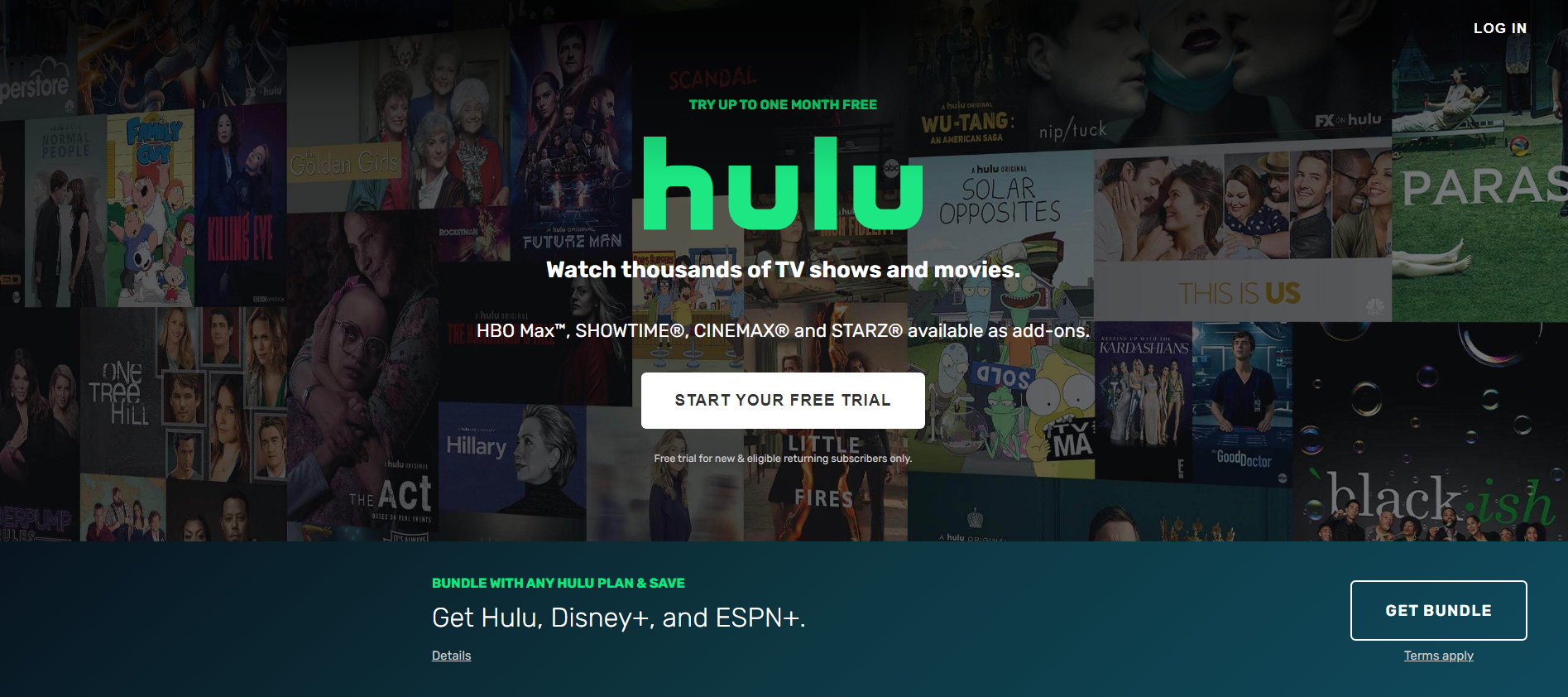 Hulu website clone Hulu website clone
