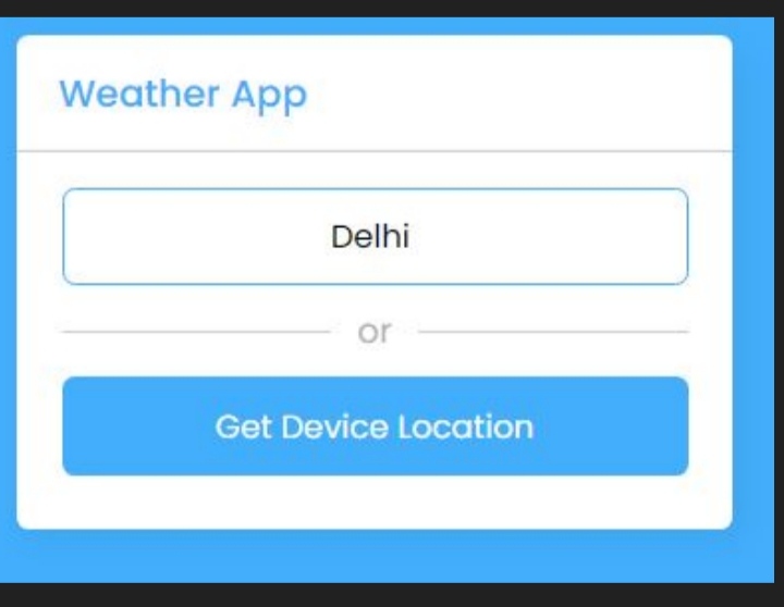 Weather app