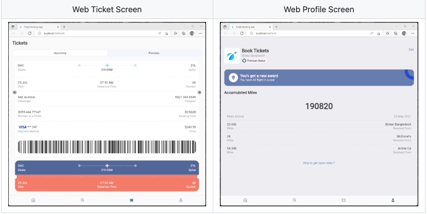 Ticket Booking App (UI) - Flutter