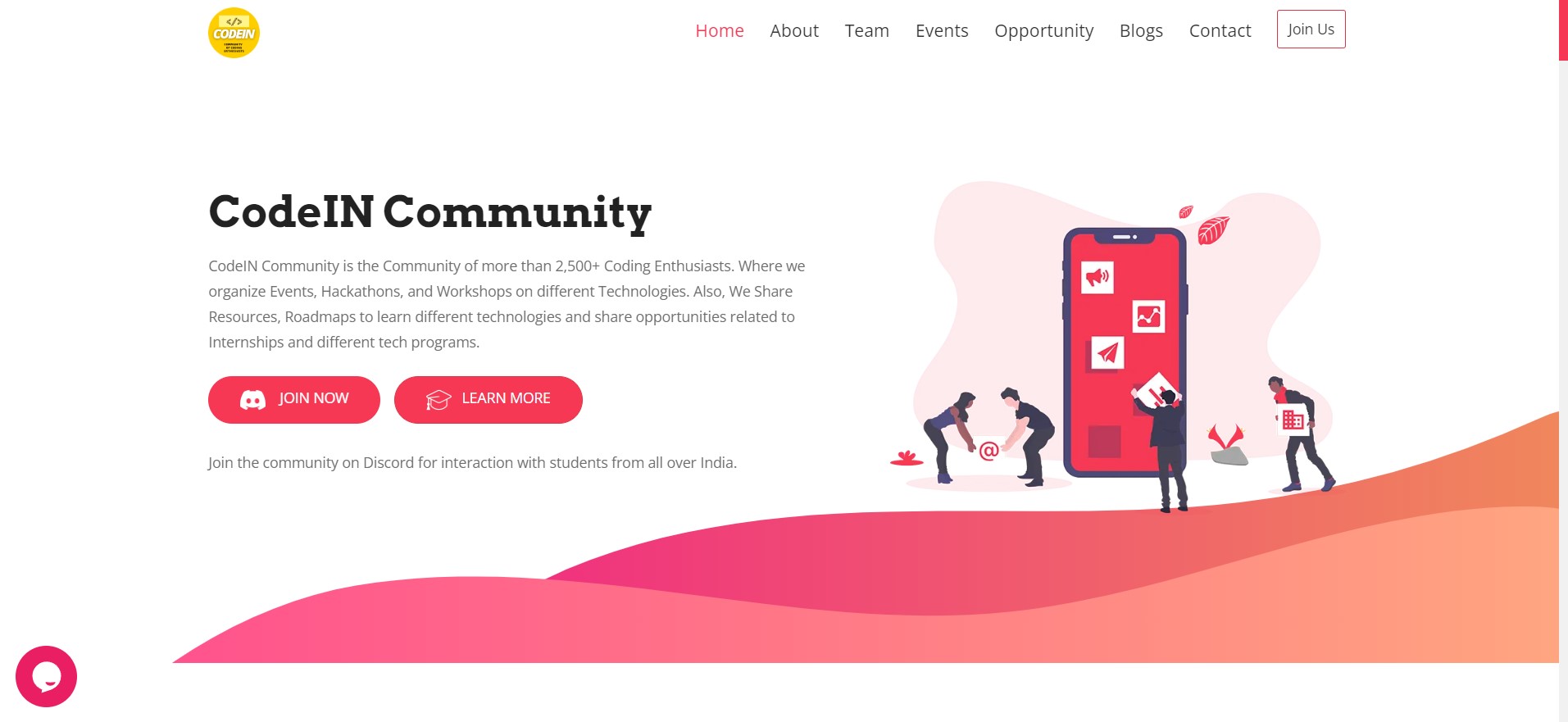  CodeIN-Community-Website