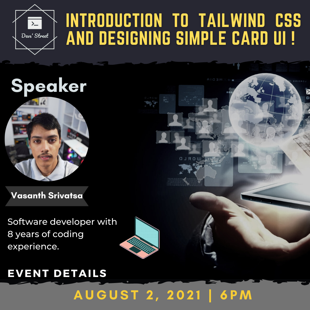 Introduction To TailwindCSS & Designing simple card UI