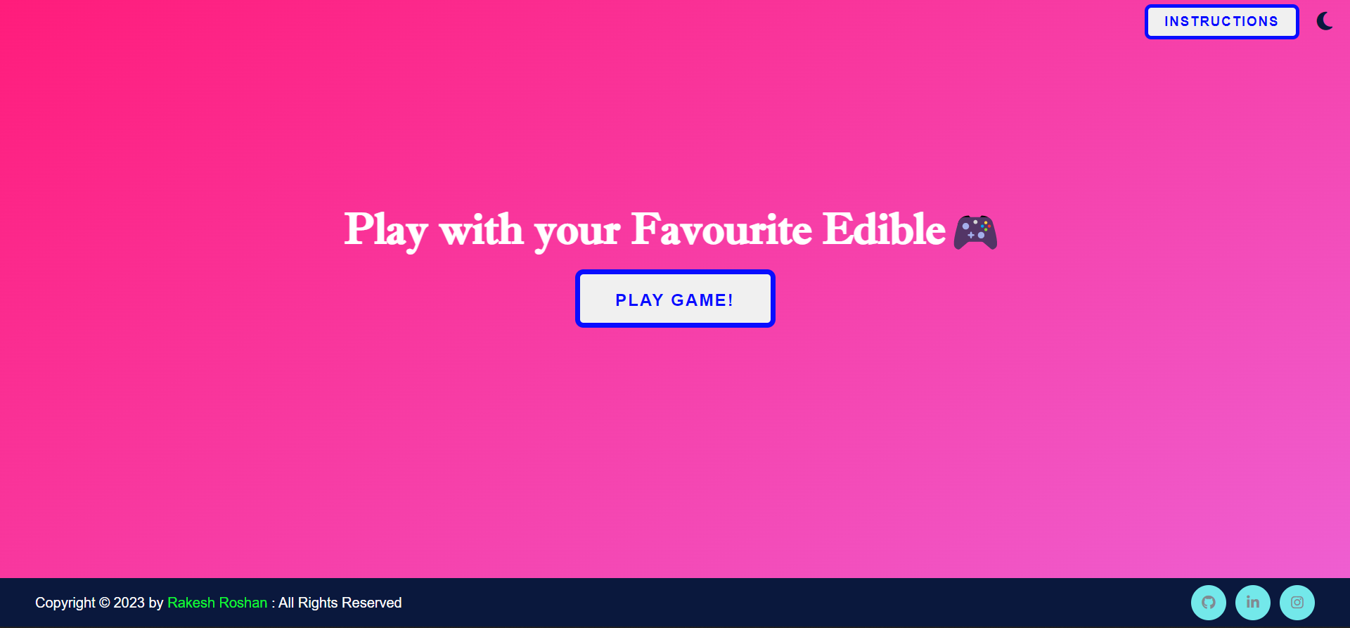 Click The Edible Game