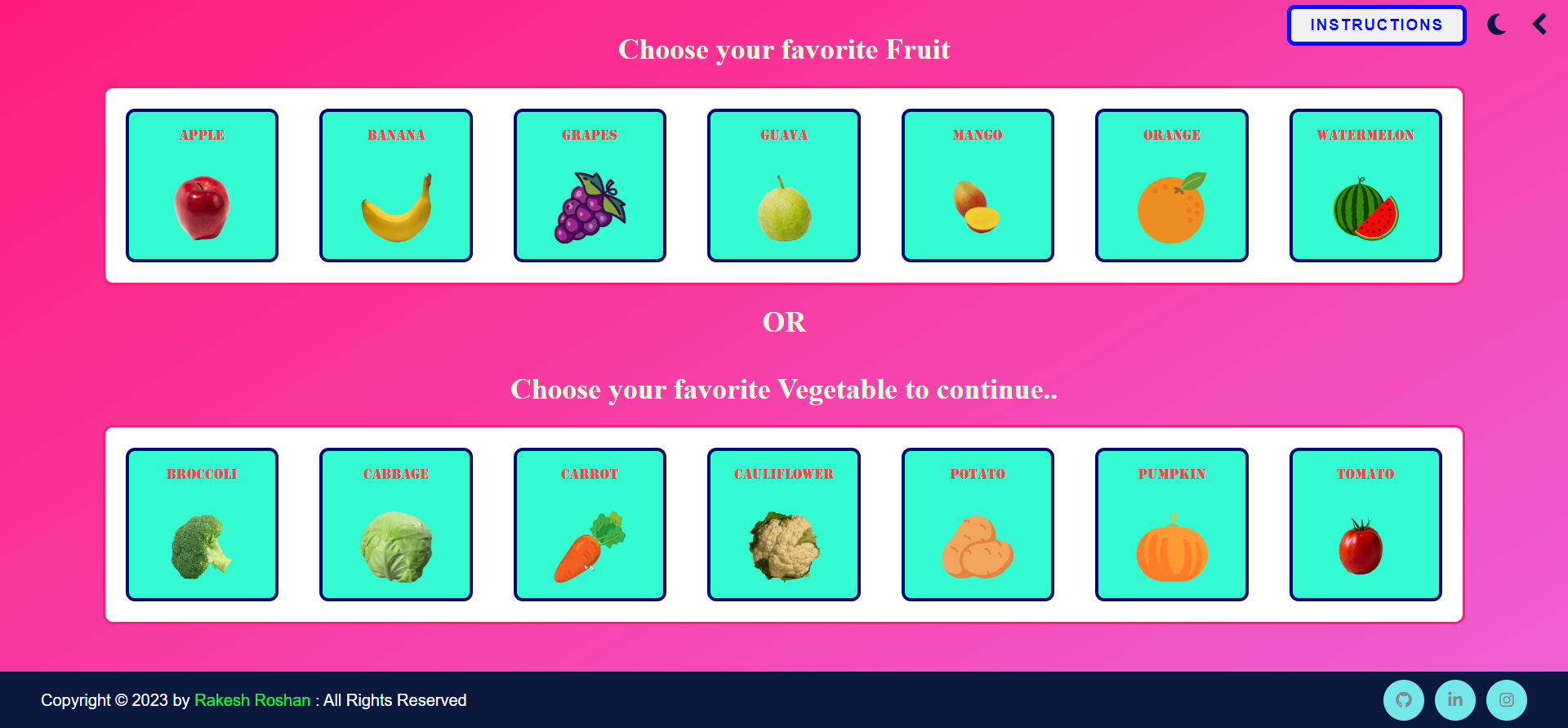 Click The Edible Game