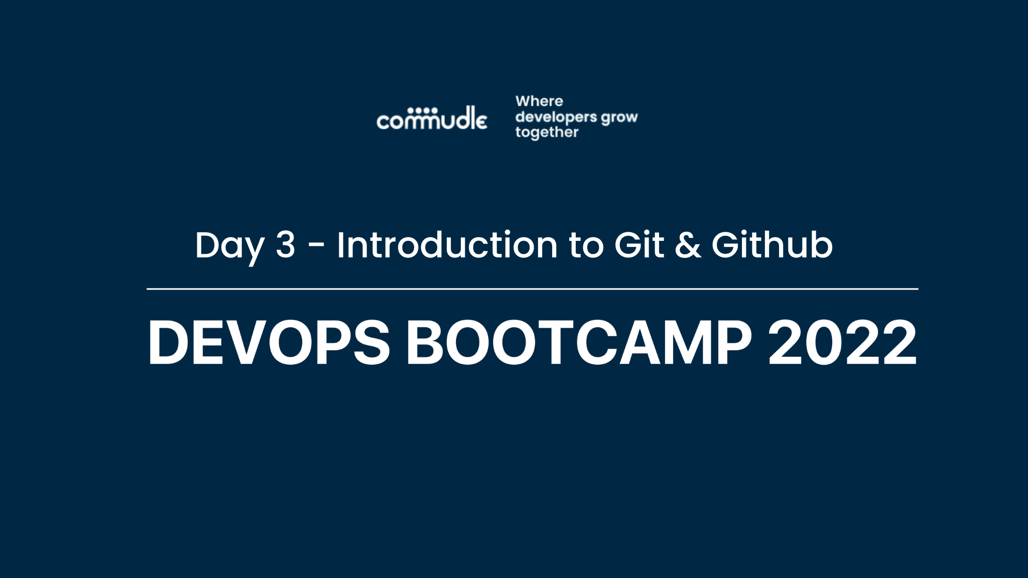 DevOps Bootcamp - Day 3 DevOps Bootcamp - Day 3
