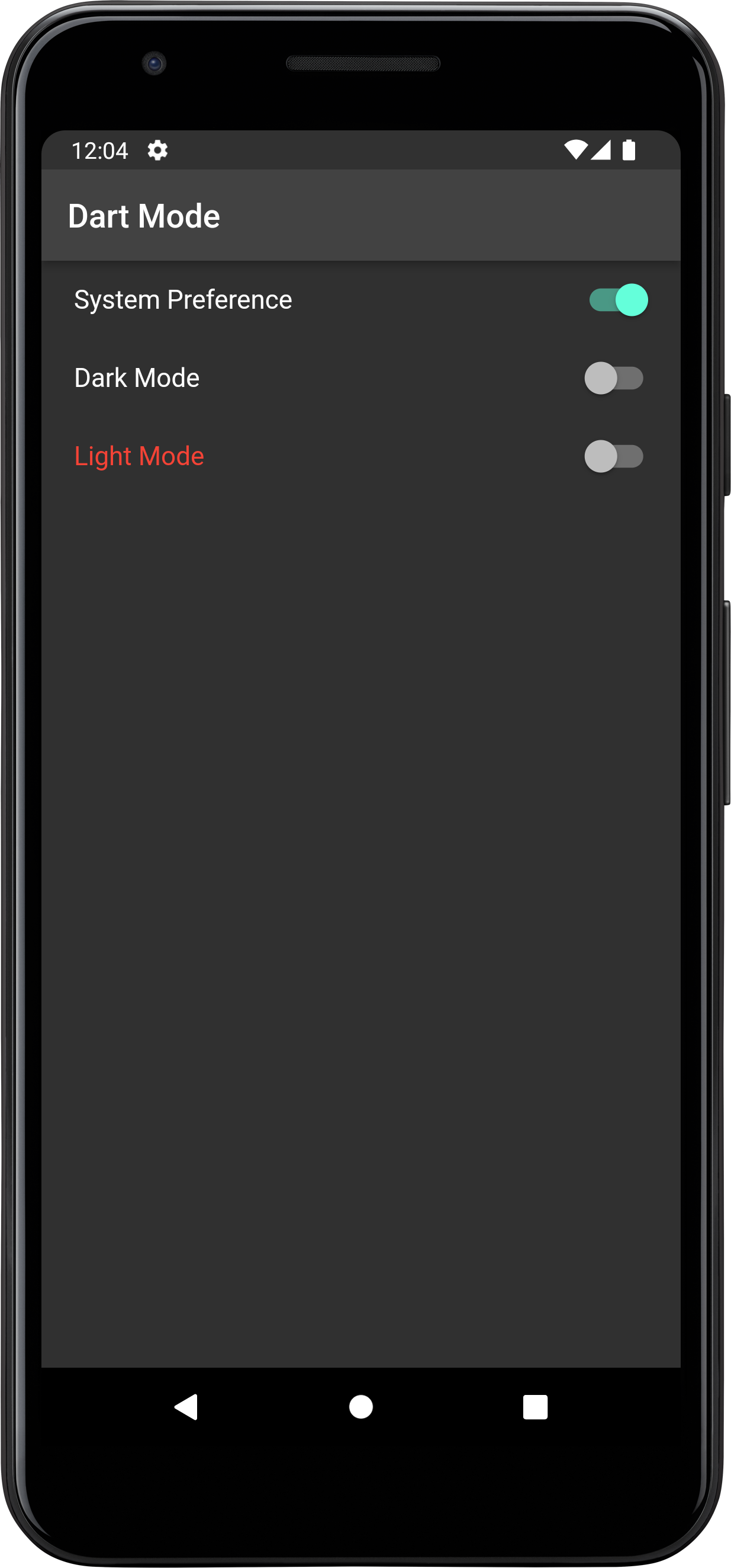 Dark Light Theme