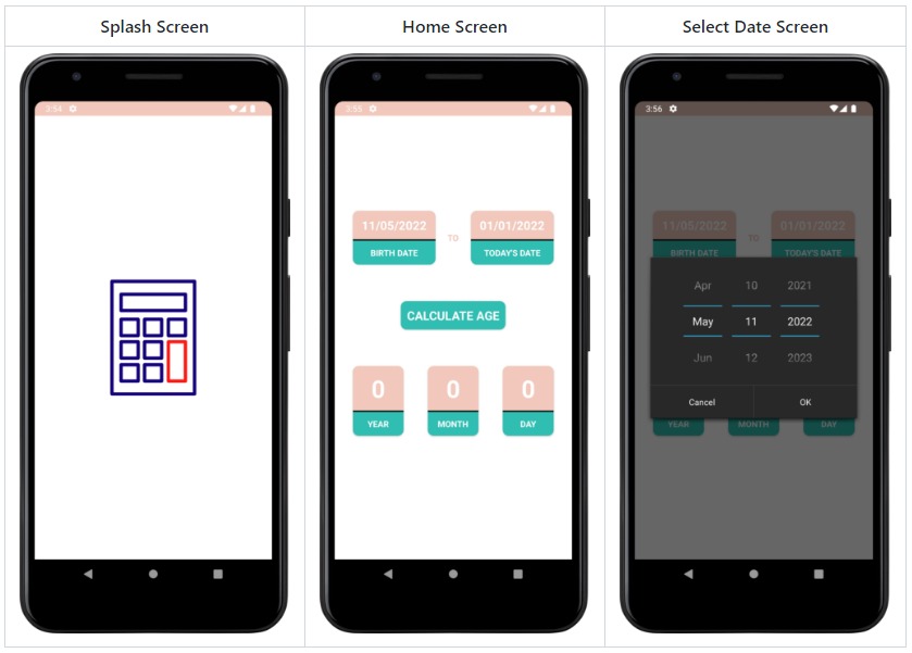 Age Calculator - Android Project