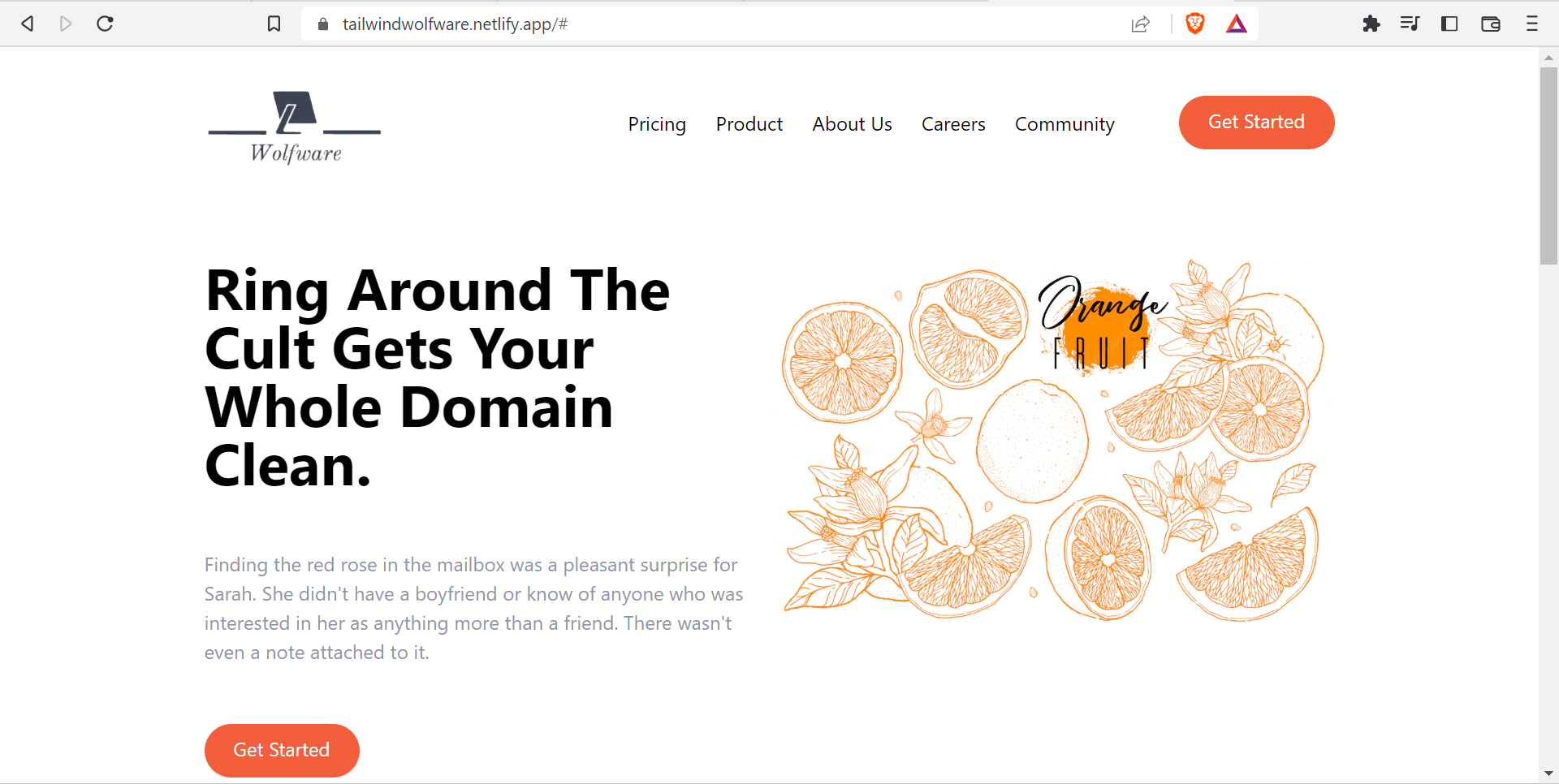 Static Responsive Tailwind Website