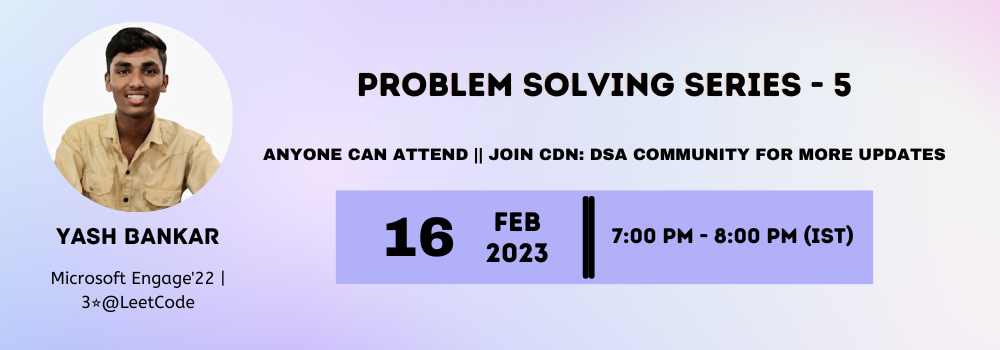 Problem Solving Series - 5 