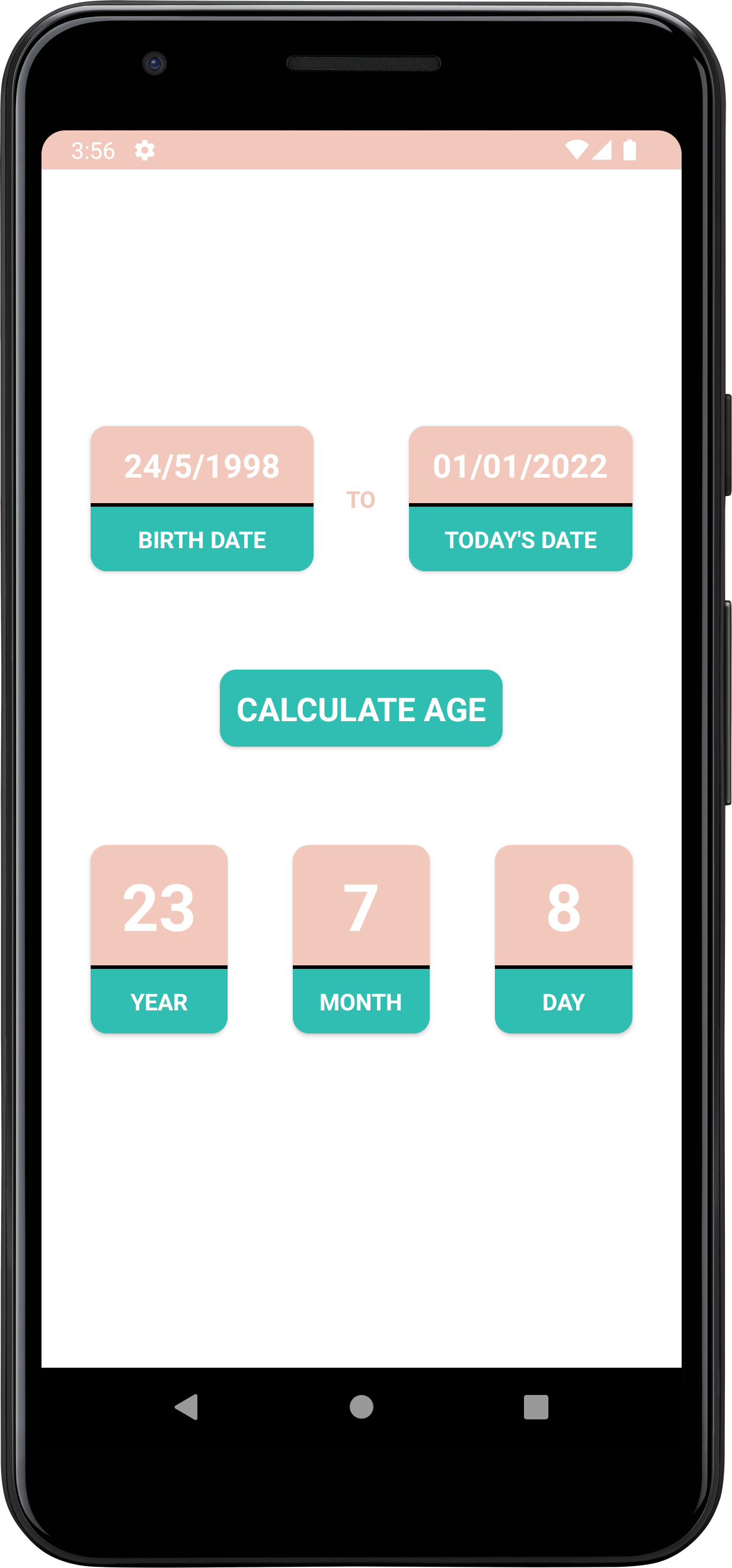 Age Calculator - Android Project