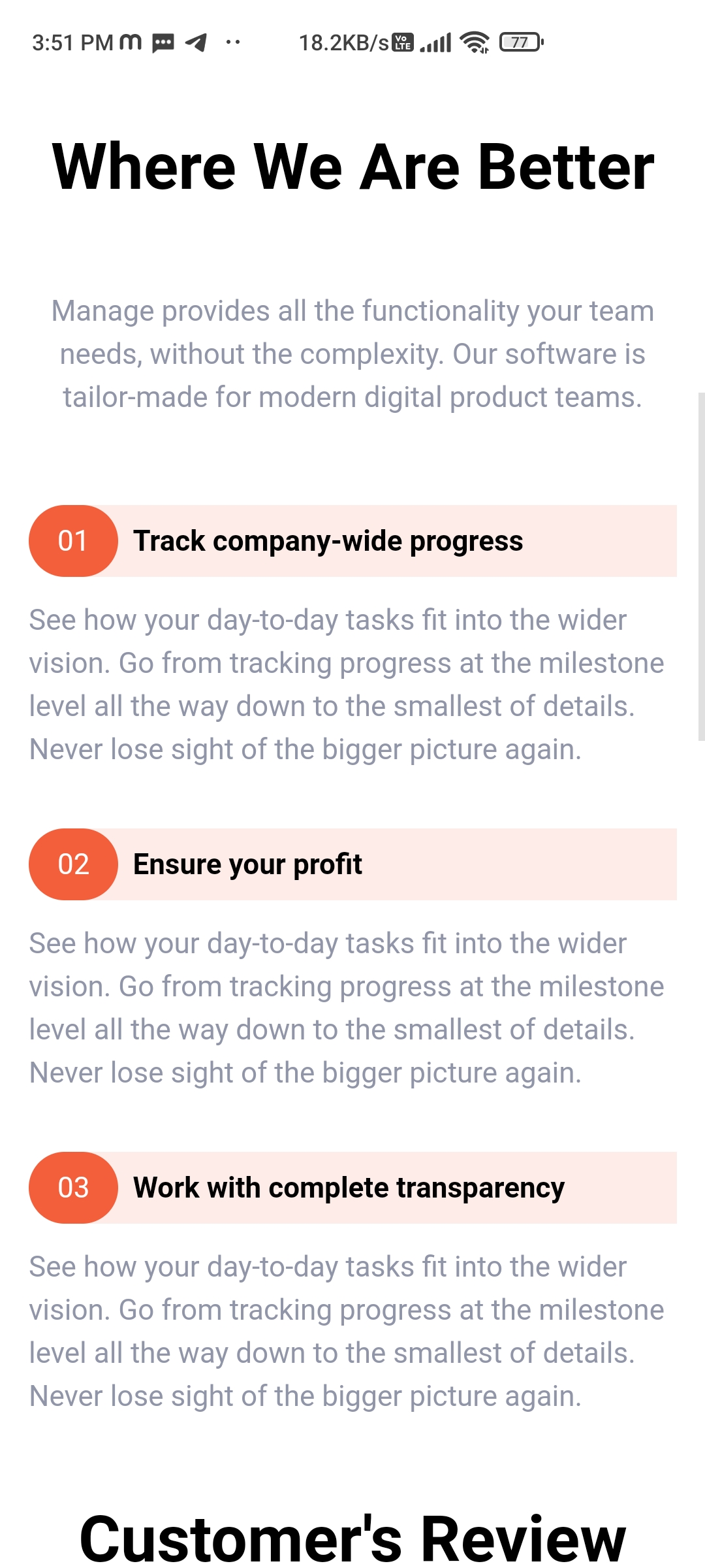 Static Responsive Tailwind Website
