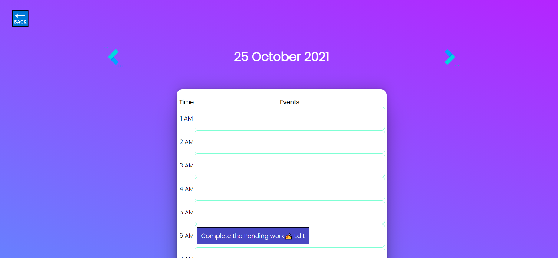 Calendar App