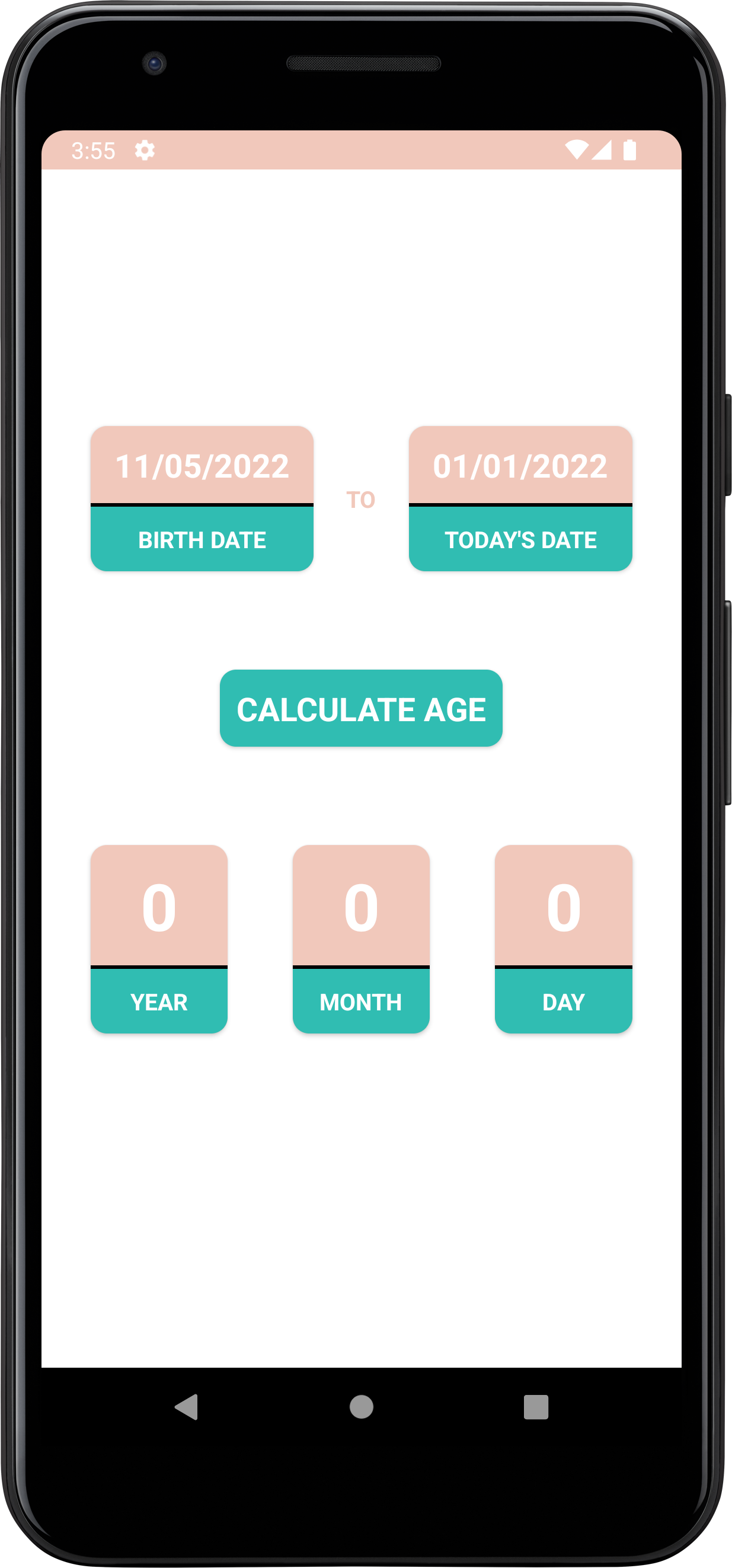 Age Calculator - Android Project