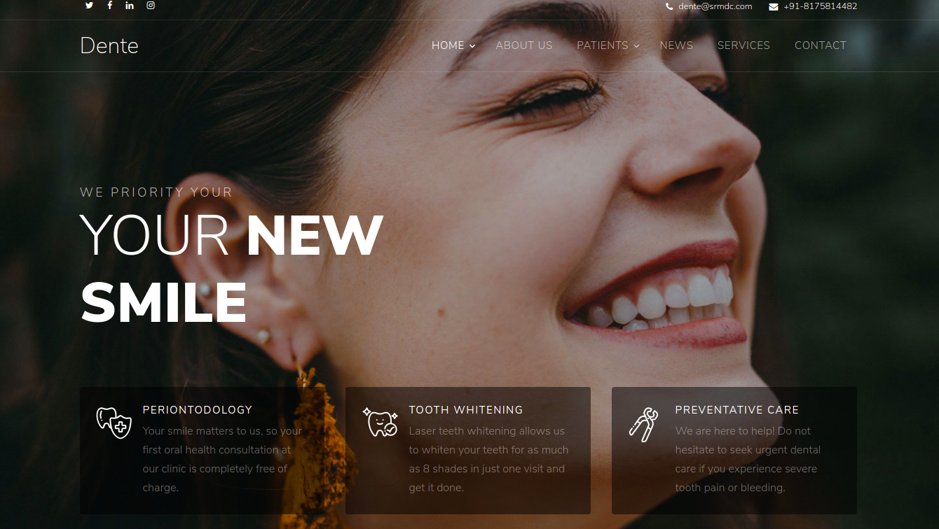 Dente : Your new smile! Dente : Your new smile!