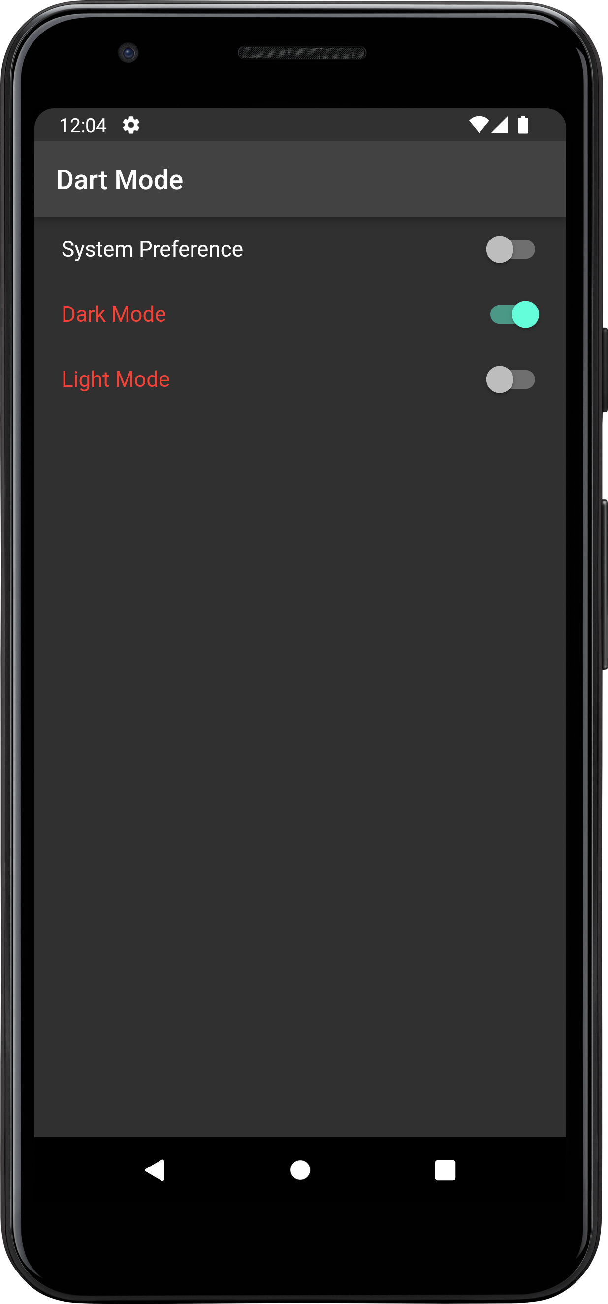 Dark Light Theme
