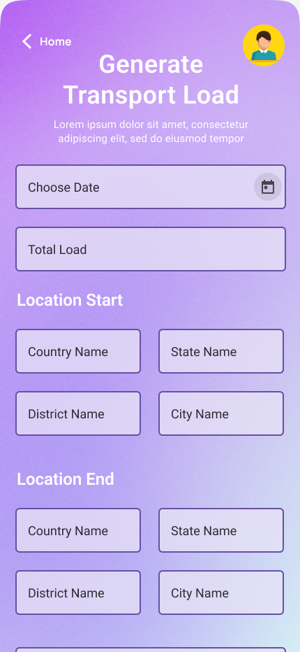 Logistic App(UI)-Figma