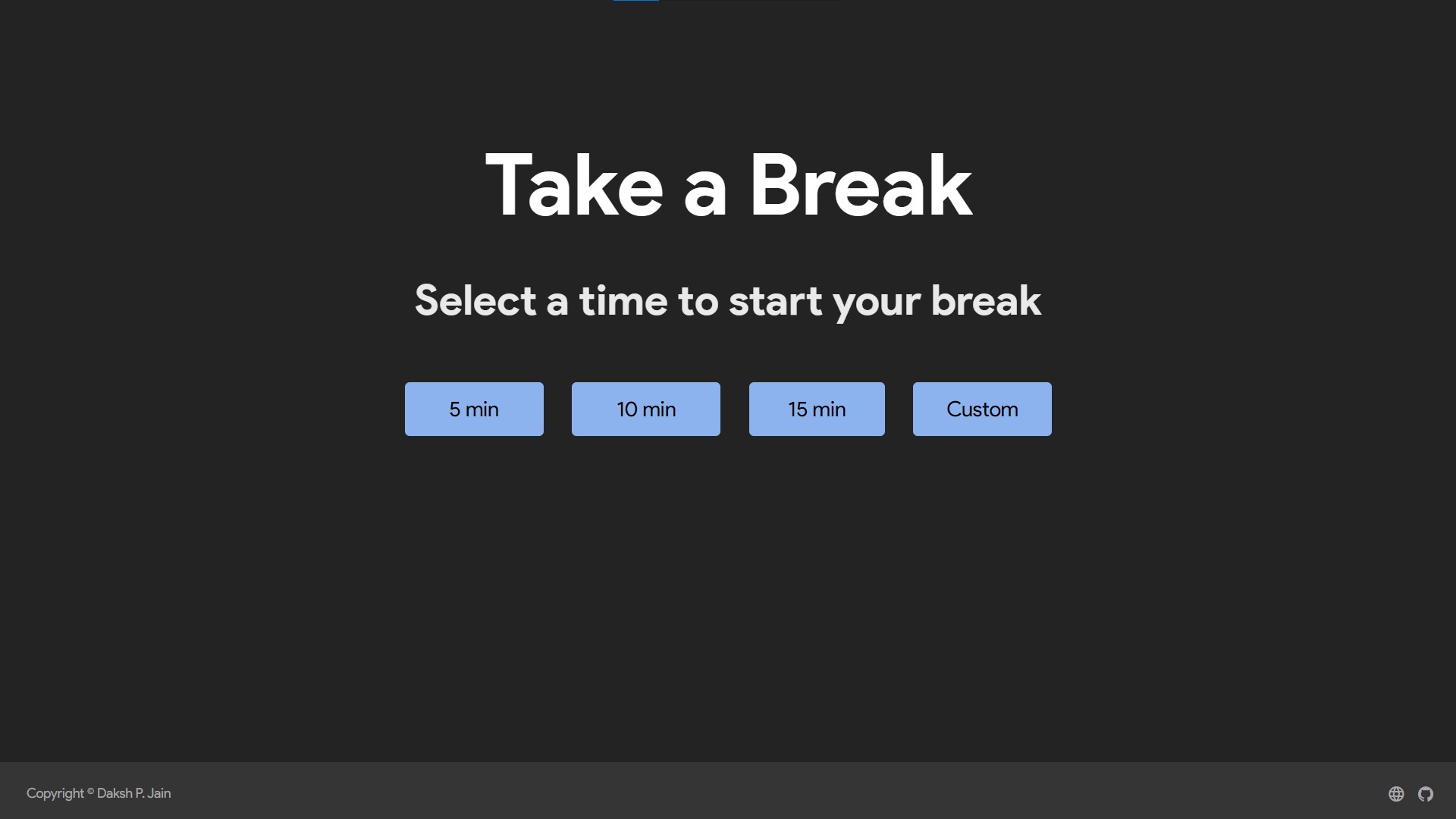 Take A Break - A Productivity Tool Take A Break - A Productivity Tool