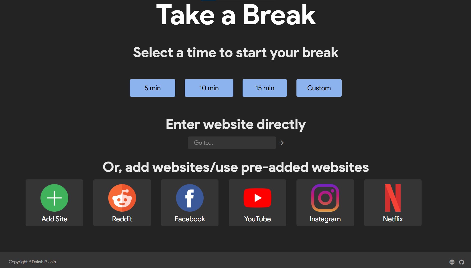 Take A Break - A Productivity Tool Take A Break - A Productivity Tool