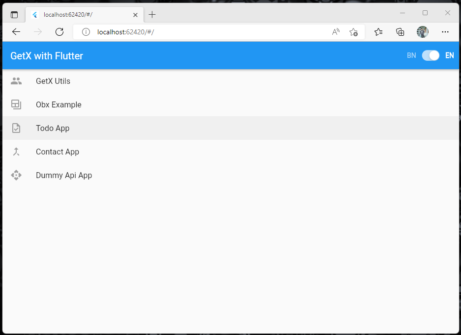 GetX with Flutter