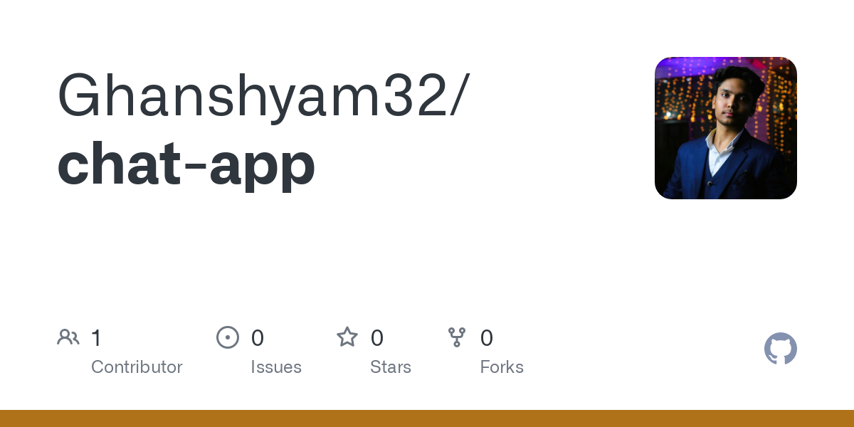 GitHub - Ghanshyam32/chat-app