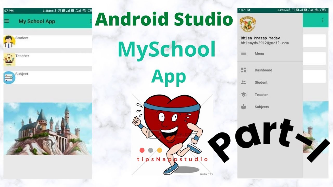 Android Studio | Log In & Sign Up | My School App - Part 1