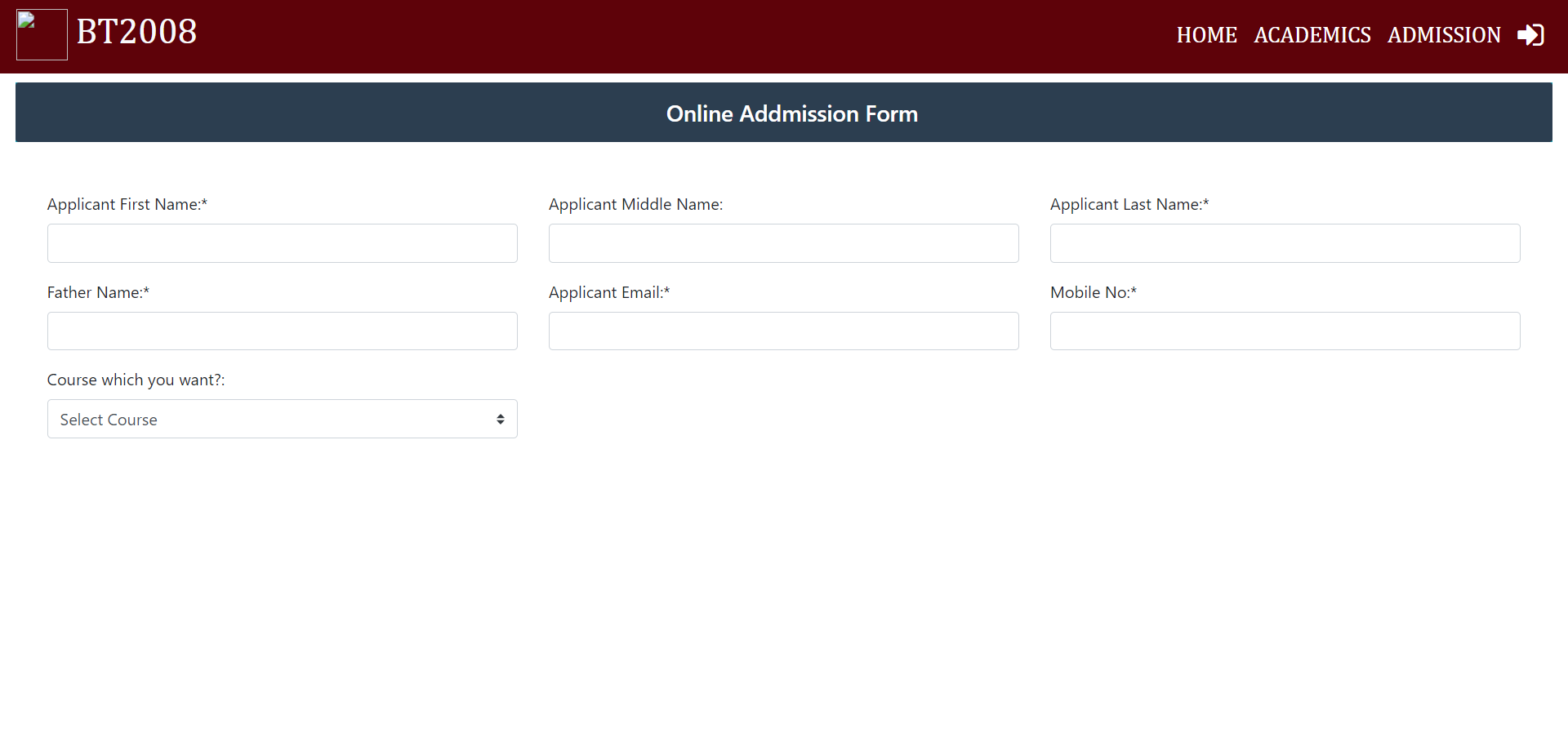 College management system