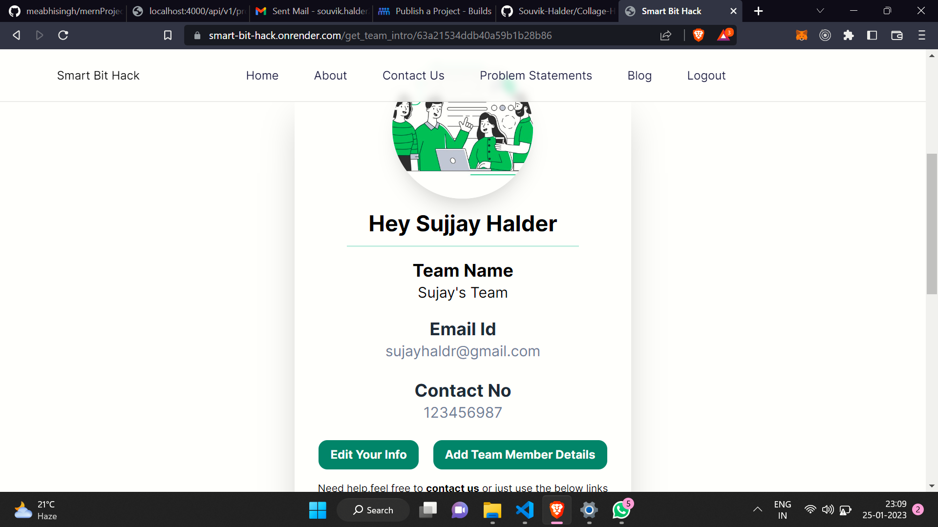 College Hackathon Website College Hackathon Website