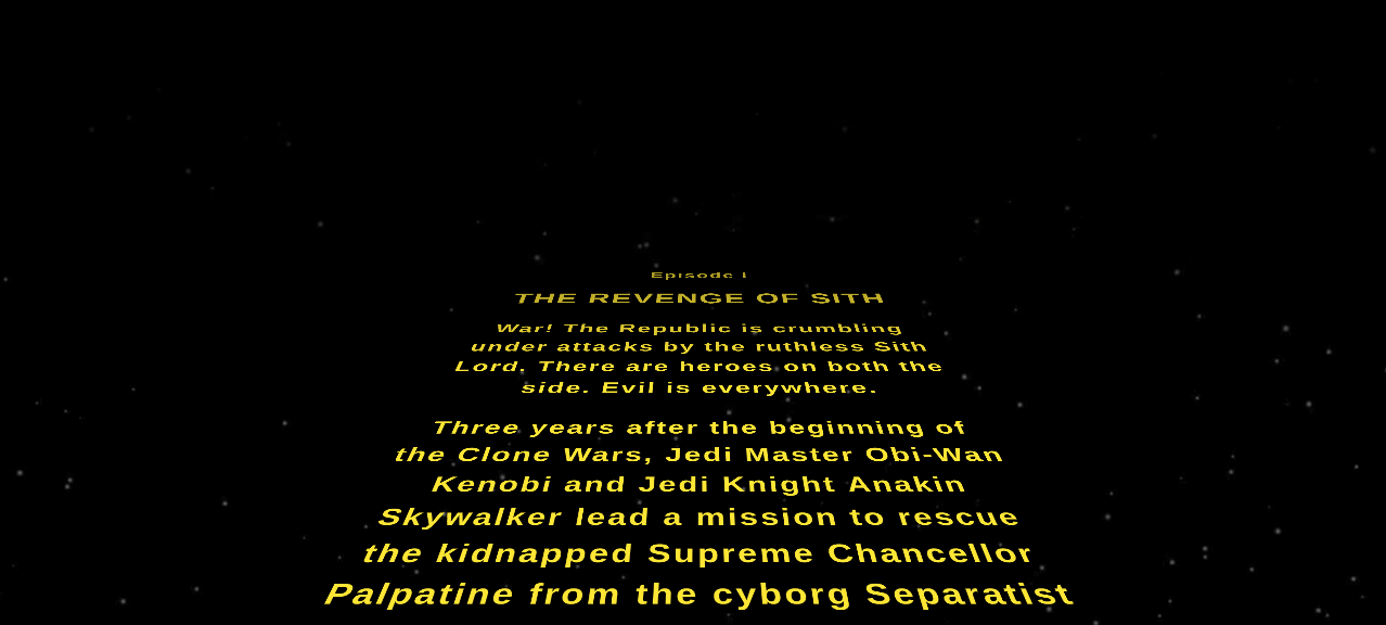Star Wars Style Text